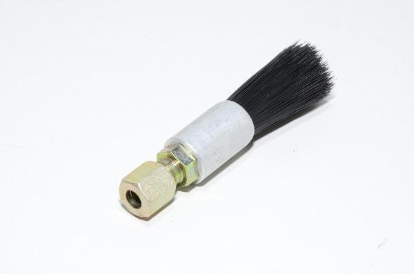 Round grease applicator nylon brush 13mm diameter 35mm bristles with Voss 6mm compression tube fitting *new*